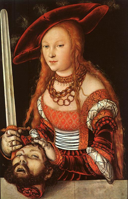 Lucas  Cranach Judith with the Head of Holofernes Norge oil painting art